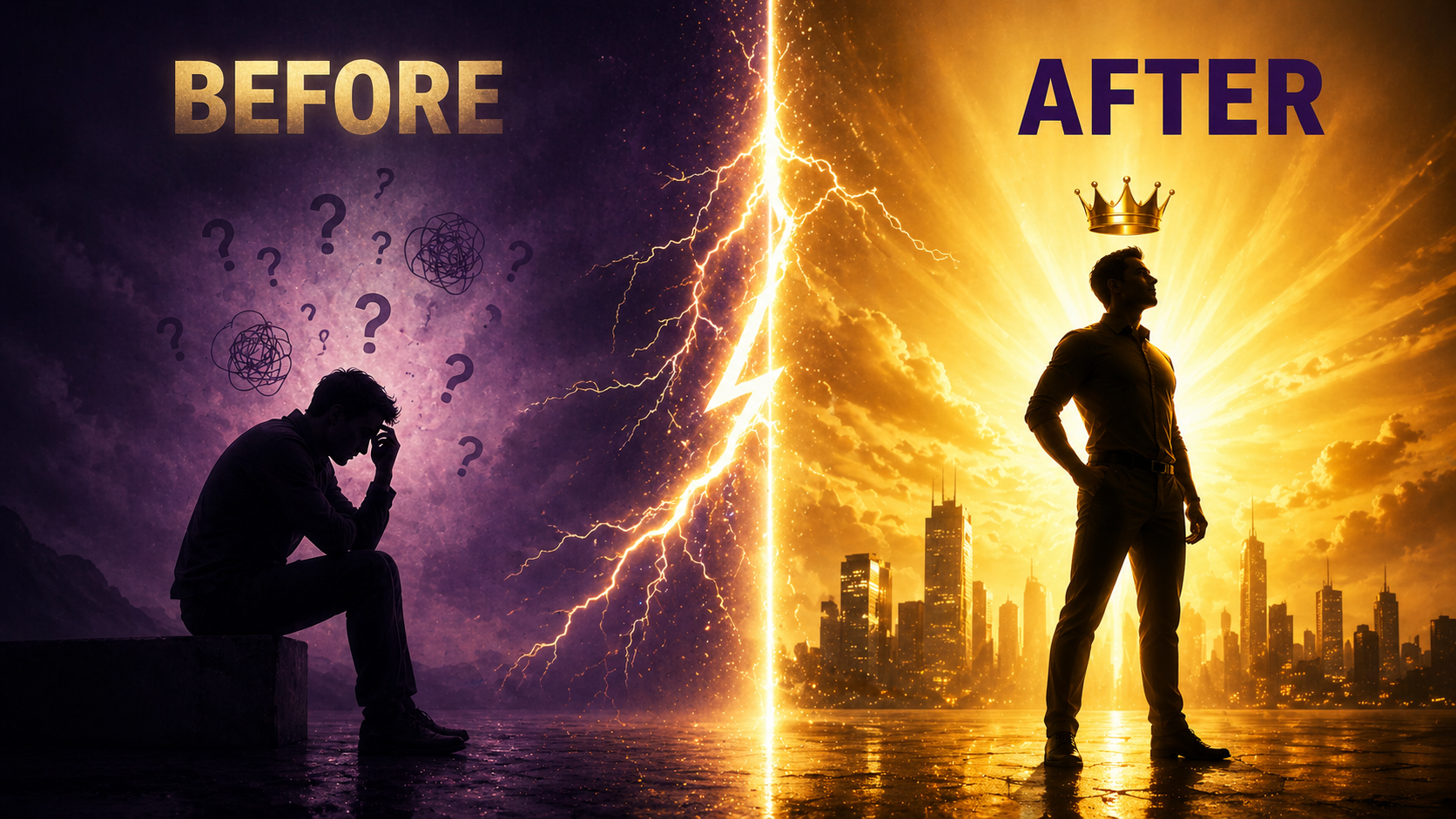Before and after LinkedIn transformation